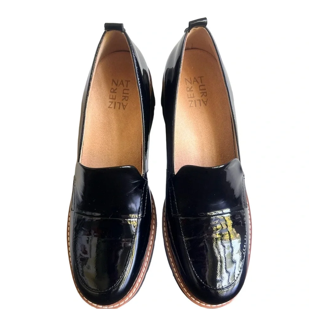 Naturalizer NEW Women's Darry Black Patent Leather Shoe Size 8 #B1465A